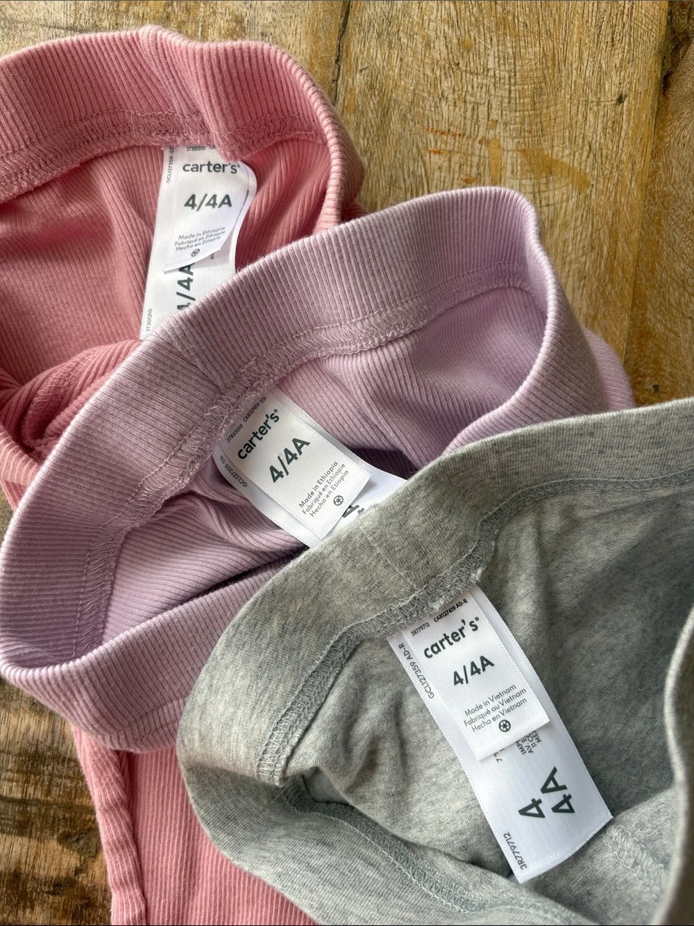 Carter’s Girls' Leggings Trio size 4